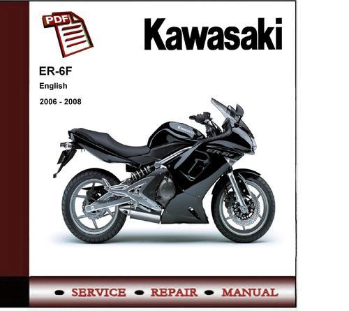 Product picture Kawasaki Er-6f Er6f Ninja 2006-2008 Service Repair Manual 